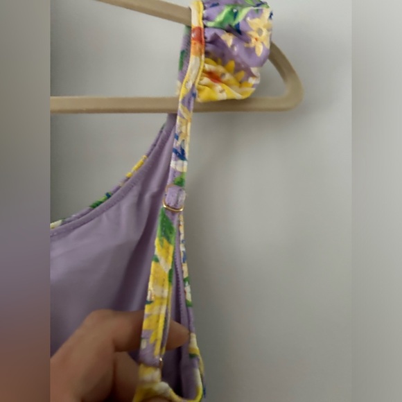 Farm Rio Lemon Dream Ruffle One-Piece Swimsuit Size XS NWT - Picture 6 of 10